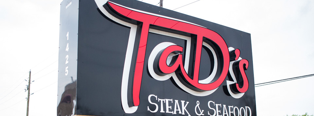 tads seafood sign
