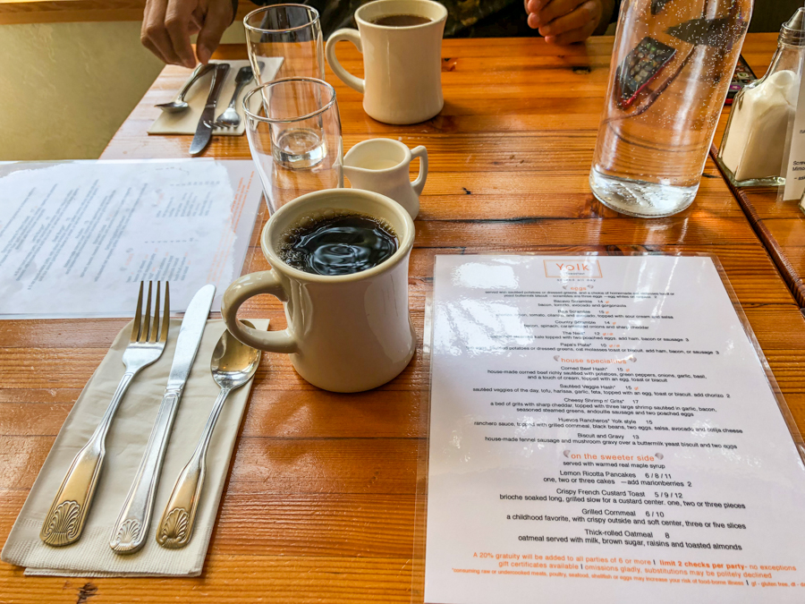 Coffee at Yolk in Manzanita, Oregon