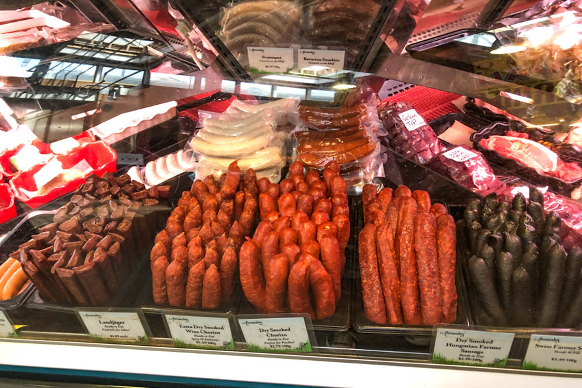 Display case at Armando's Finest Quality Meats