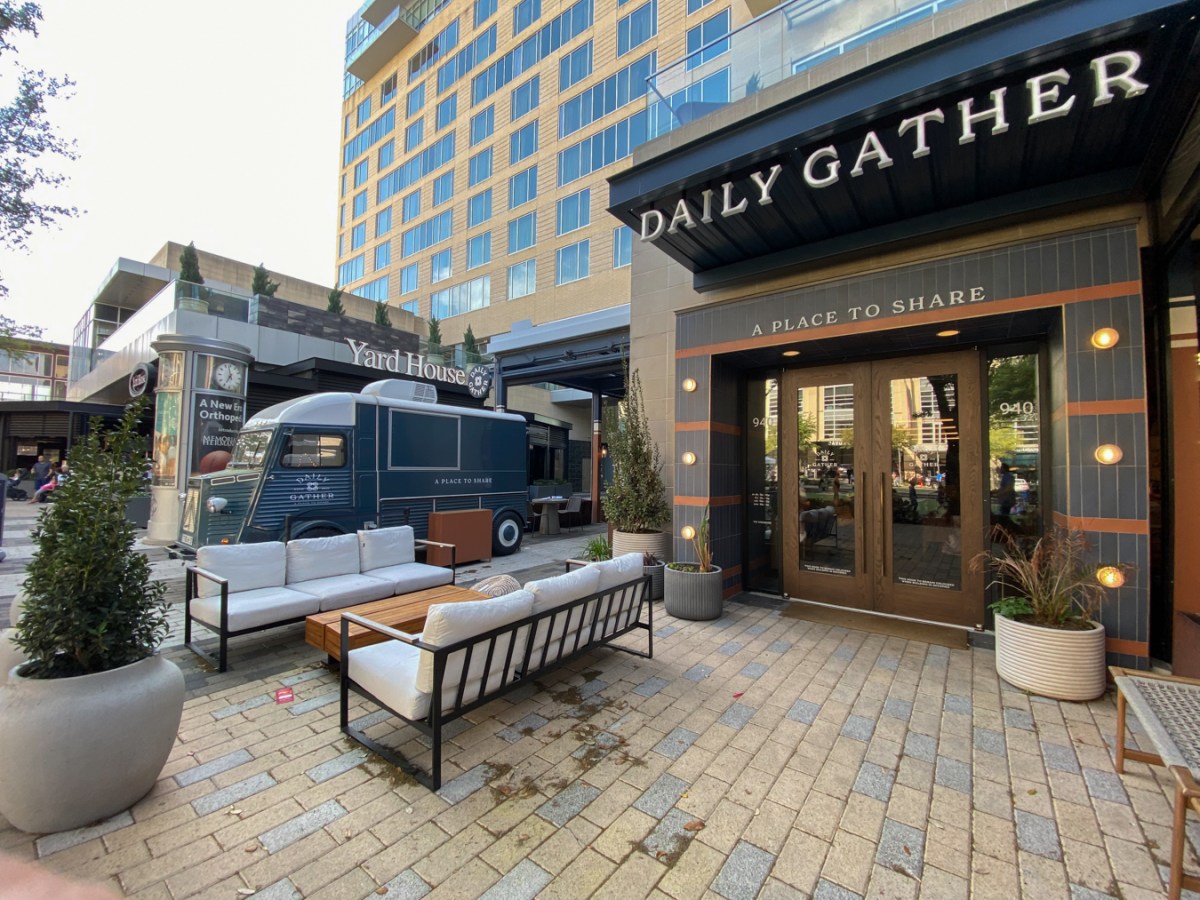 daily gather restaurant entrance