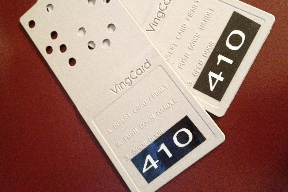 Our haunted Mary Lake Suite room keys.