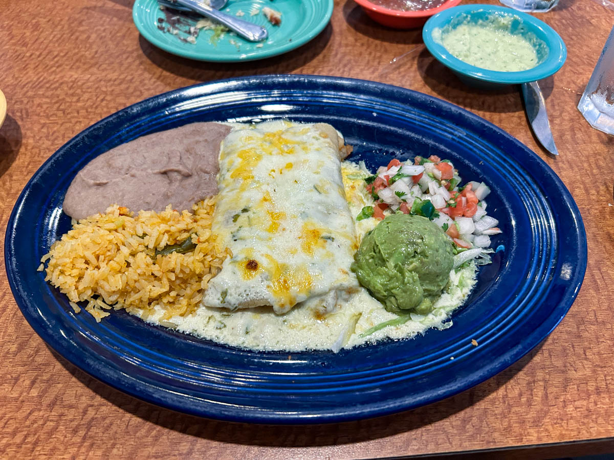 Los Tios Shrimp Enchiladas