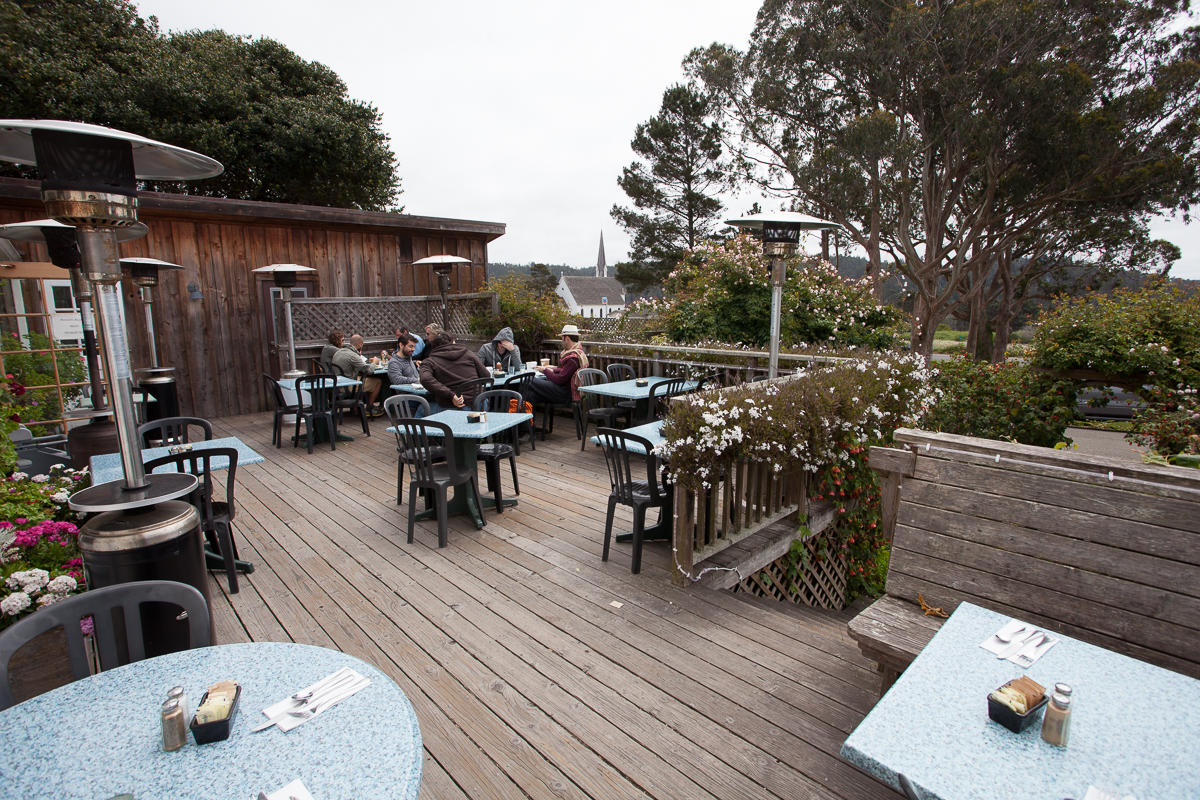 Nice quiet outdoor seating area.
