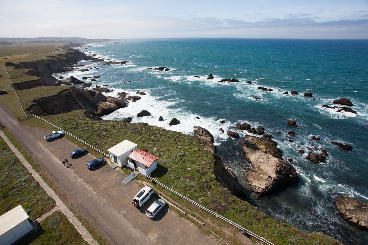 My van looks so small from up here.