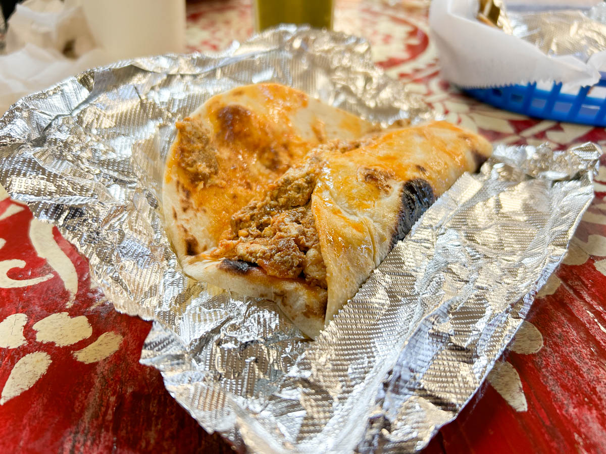 Chorizo and Egg taco