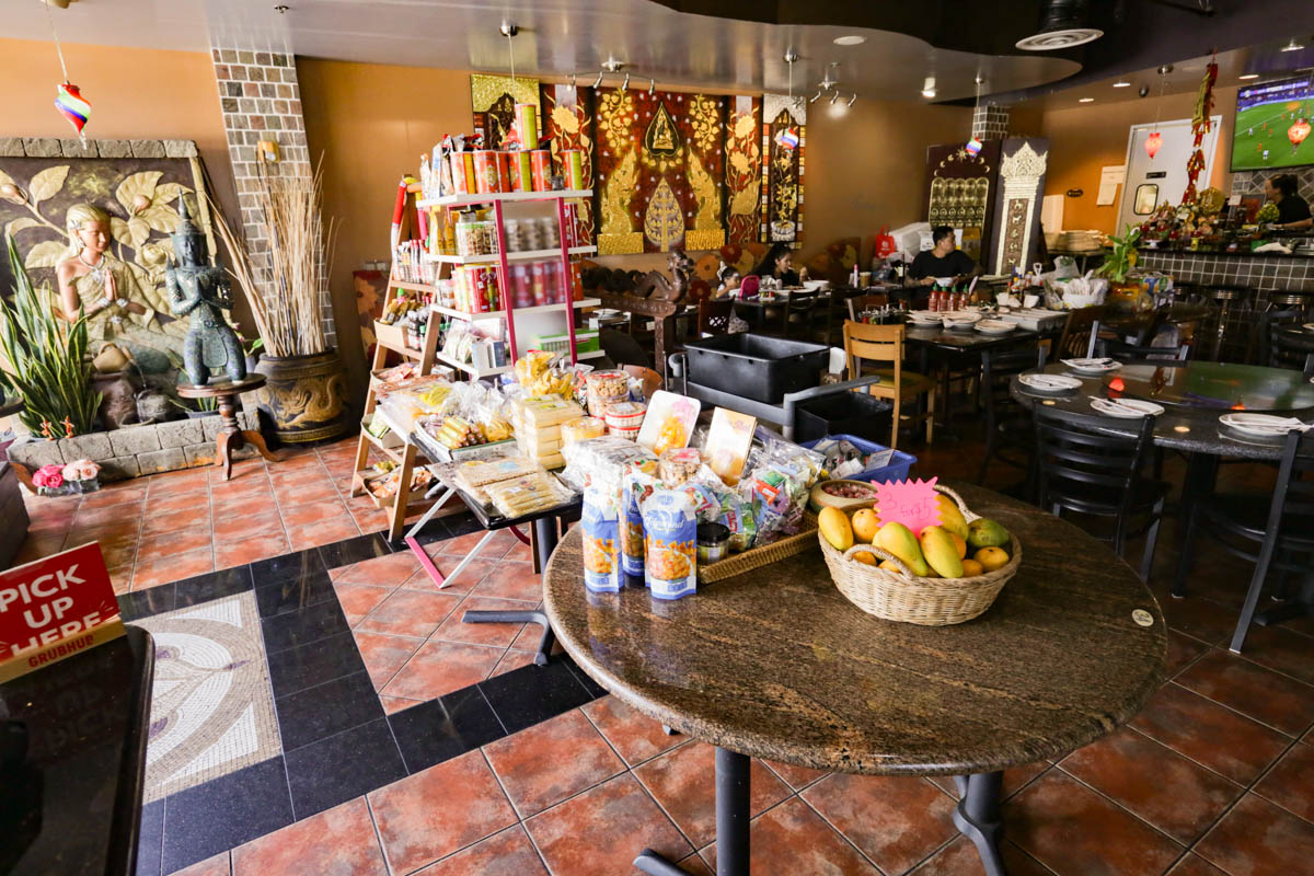 Snack table at Tony Thai restaurant in Bellaire, Houston