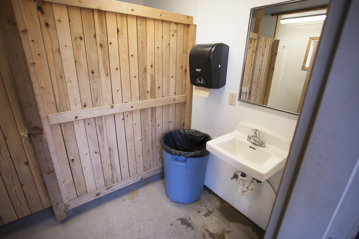 Hobuck Beach Resort restroom facilities.