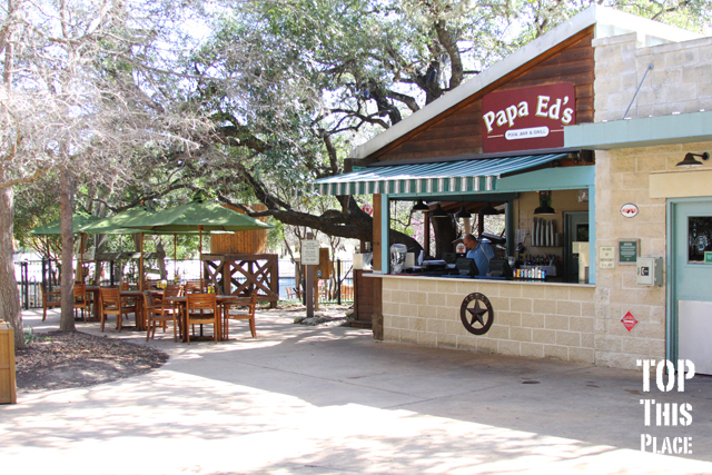 Papa Ed's bar, grab a beverage