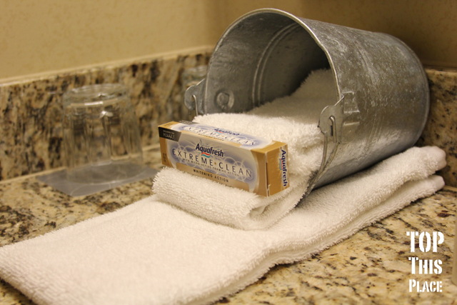 Complimentary toothpaste