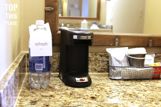 Water and a coffee maker