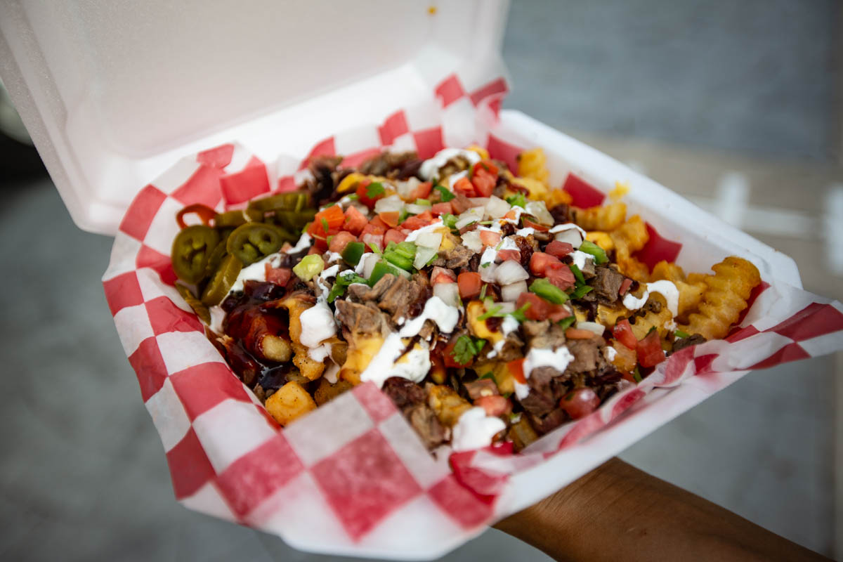 Jos Brisket food truck loaded brisket fries