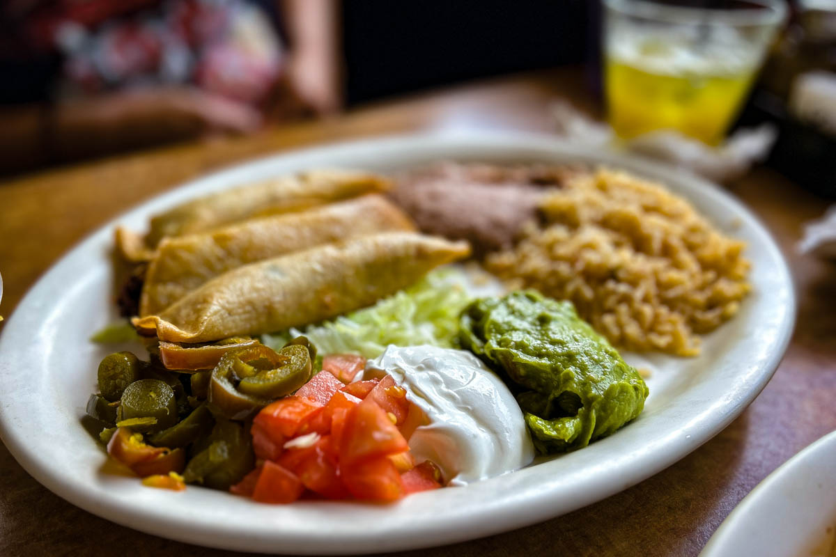 Chicken flautas at Lopez Mexican Restaurant