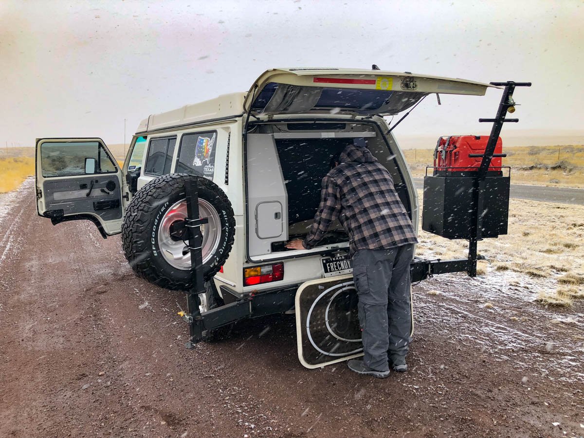 Thermal Underwear under the REI convertible pants in cold weather