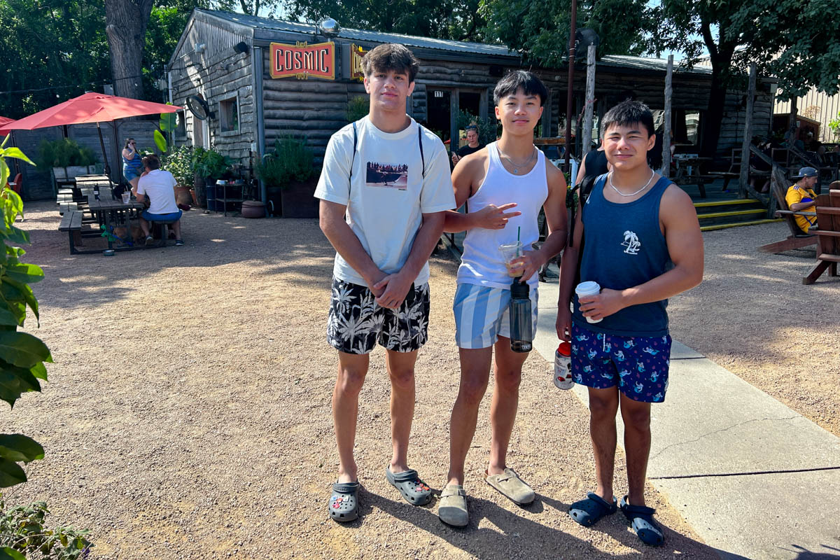 Meeting up at Cosmic Coffee for the San Marcos River Guided Tubing Experience